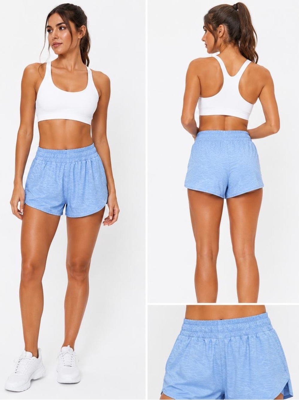 Avia Light Blue Women's Athletic Shorts